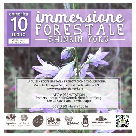 IMMERSIONE FORESTALE - 10 luglio