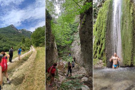 Escursione con bagno sotto la cascata