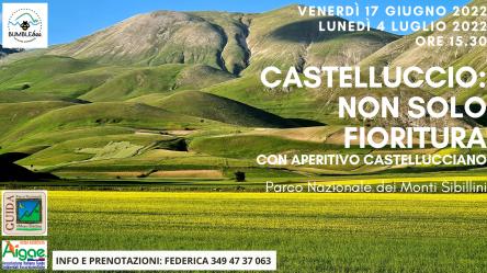 La fioritura di Castelluccio con aperitivo tipico