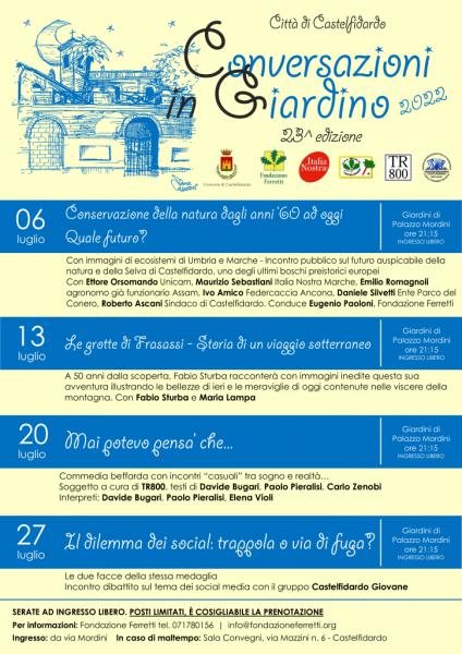 CONVERSAZIONI IN GIARDINO 2022