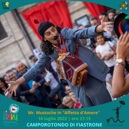 Friku Festival a Camporotondo di Fiastrone con il clown Mr. Mustache