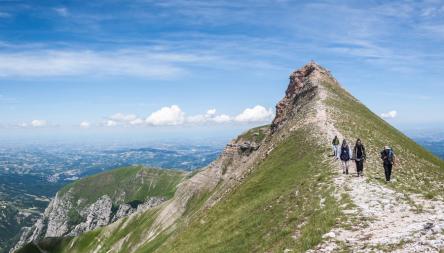 La fantastica cresta tra il Poche e il Sibilla