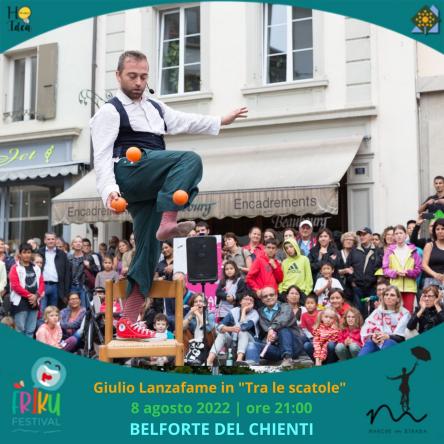 Giulio Lanzafame, circo e teatro di strada a Belforte del Chienti