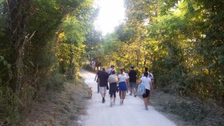 Camminando per colline dal Medioevo alla pizza