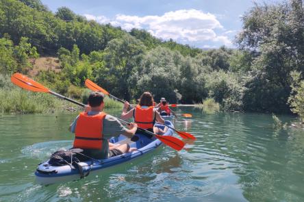 Lago di Fiastra: escursione in canoa e bagni al lago