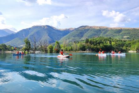 Lago di Fiastra: escursione in canoa con bagni al lago