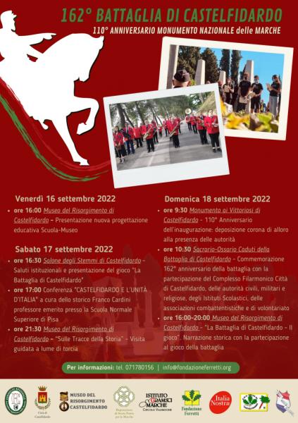 162° Anniversario della Battaglia di Castelfidardo