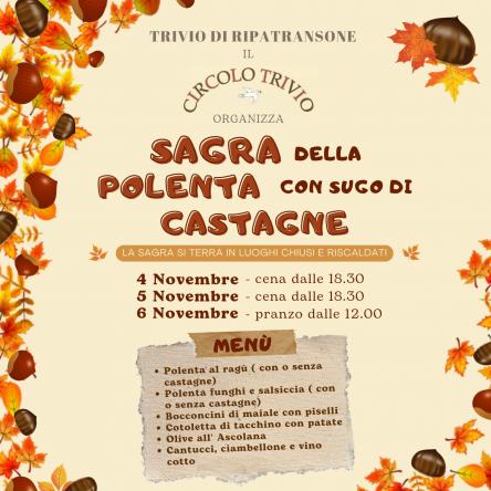 SAGRA delle POLENTA AL SUGO DI CASTAGNE