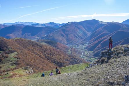 Boschi e panorami dei monti Cafaggio e Rapina