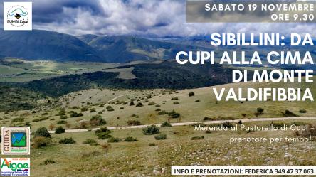 Sibillini: da Cupi alla cima di Monte Valdifibbia