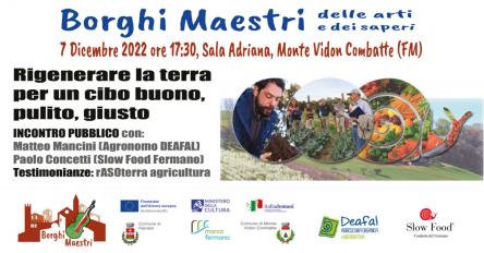 Rigenerare la terra per un cibo buono, pulito, giusto