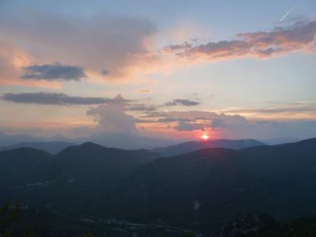 Martedì grasso: tramonto dal Valmontagnana e castagnole