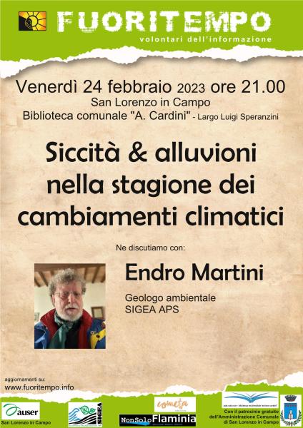 Siccità & alluvioni nella stagione dei cambiamenti climatici