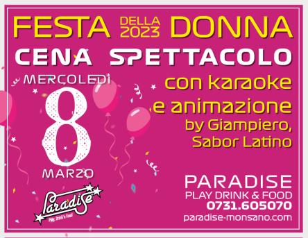 Festa della Donna Cena Spettacolo