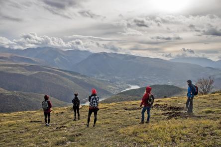 Tramonto sul lago dal Monte Fiegni