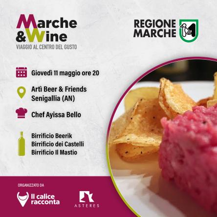 Cena abbinamento cibo birre da Artì Senigallia