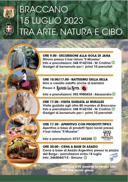 BRACCANO TRA ARTE, NATURA E CIBO