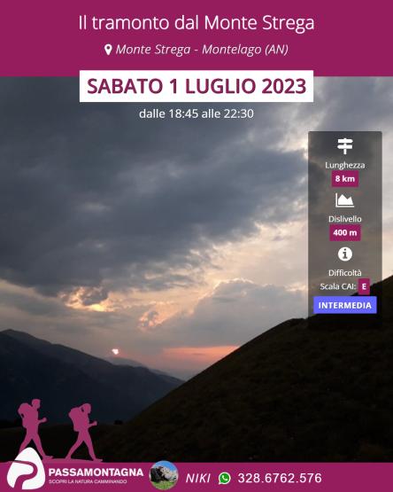Il tramonto dal Monte Strega