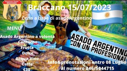 Cena a base di asado argentino