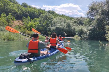 Lago di Fiastra: escursione in canoa e bagno
