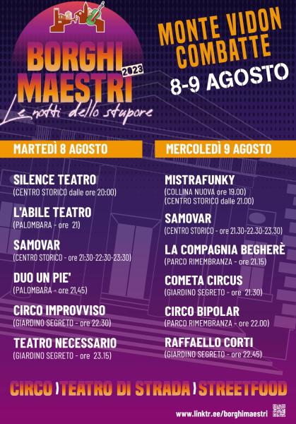 LE NOTTI DELLO STUPORE con circo contemporaneo e magia a Monte Vidon Combatte