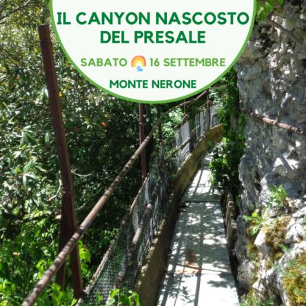 Il canyon nascosto del Presale