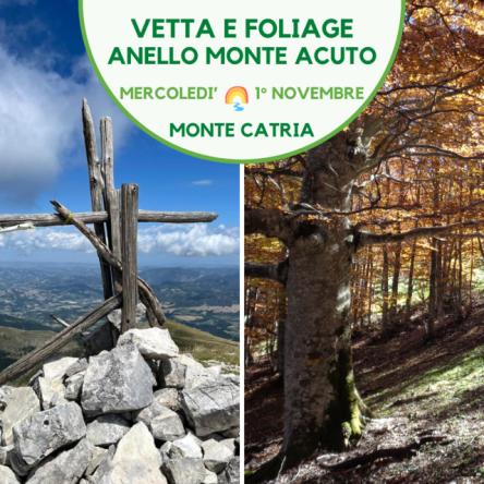 Vetta e Foliage nell'anello del monte Acuto