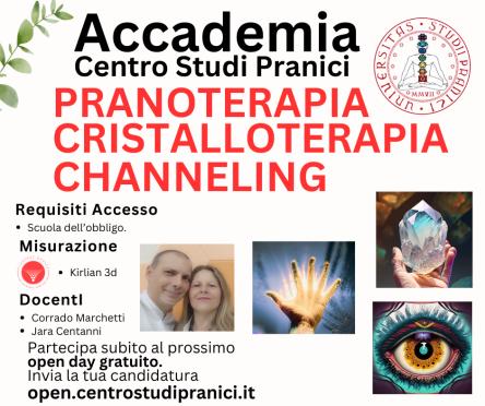 Open Day - Operatore Olistico - Pranoterapia Cristalloterapia Channeling