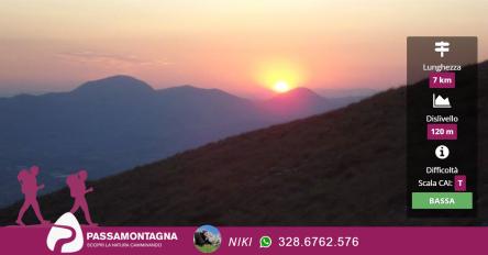 Escursione al tramonto a Canfaito con vino e cioccolatini