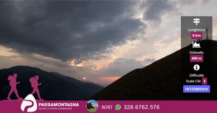 Il tramonto dal Monte Strega