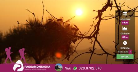 Tramonto dal castello di Scapezzano