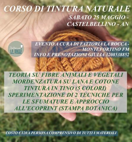 Corso tintura naturale su lana e cotone