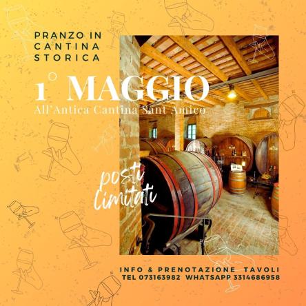 1 Maggio - Pranzo in Cantina Storica