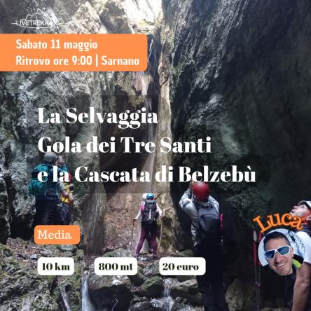 Gola dei Tre Santi e la cascata di Belzebu
