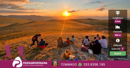 I Piani di Ragnolo al tramonto e stelle