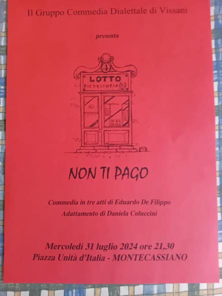 “Non ti pago“ Commedia dialettale intre atti di Eduardo De Filippo