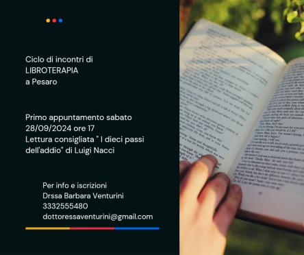 Ciclo di incontri di libroterapia