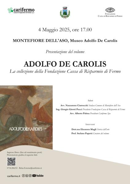 Presentazione volume: ADOLFO DE CAROLIS La collezione della Fondazione Cassa di Risparmio di Fermo