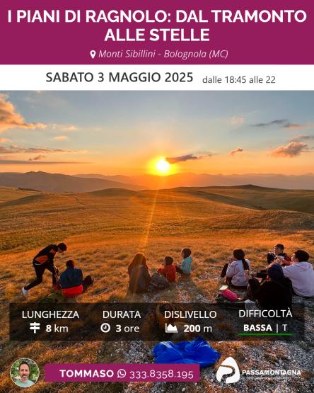 I Piani di Ragnolo: dal tramonto alle stelle