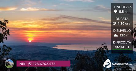 Il tramonto dal Monte Conero