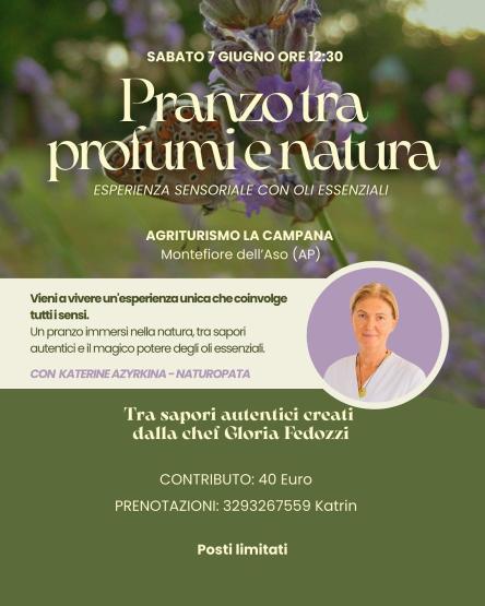 Pranzo tra profumi e natura
