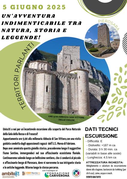 EVENTO 5 GIUGNO PARCO GOLA DELLA ROSSA