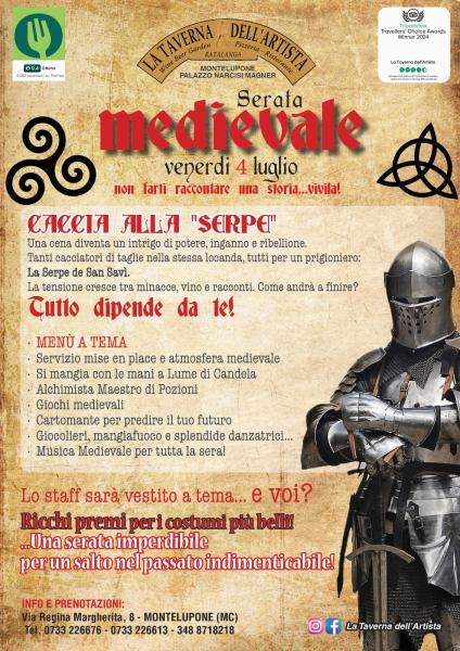 Serata Medievale della Taverna dell'Artista