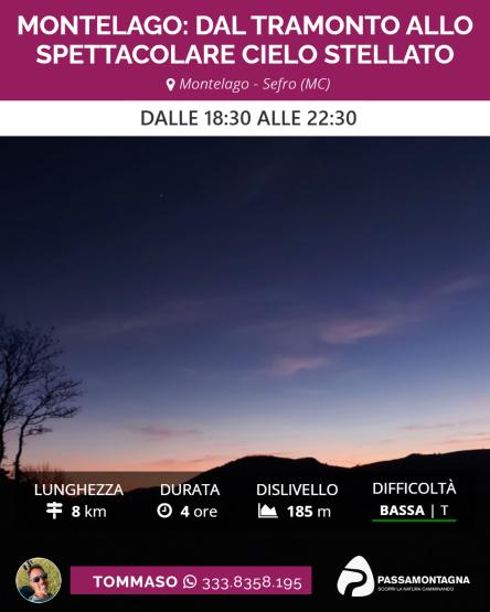 Montelago: dal tramonto allo spettacolare cielo stellato