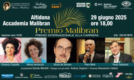 PREMIO INTERNAZIONALE MARIA MALIBRAN ALLA CARRIERA