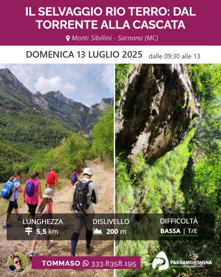 Il selvaggio Rio Terro: dal torrente alla cascata