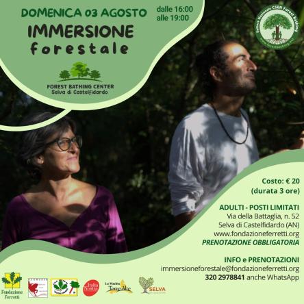 IMMERSIONE FORESTALE 3 AGOSTO