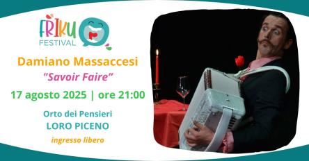 Damiano Massaccesi con il Friku Festival a Loro Piceno