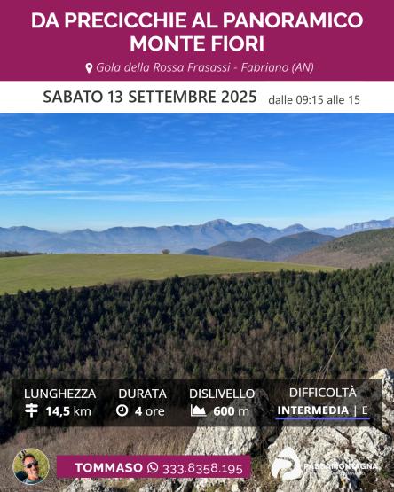 Da Precicchie al panoramico Monte Fiori