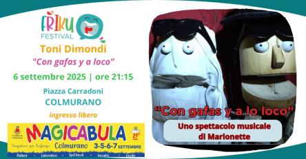 Le marionette di Toni Dimondi a MAGICABULA con il Friku Festival